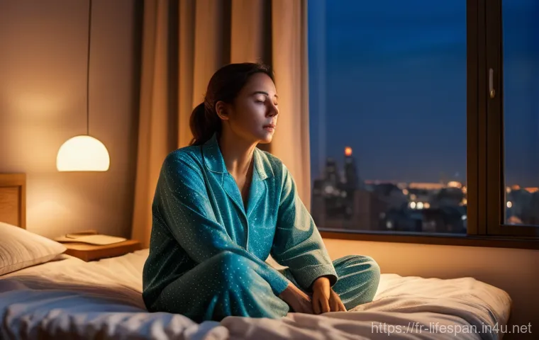 기후와 평균수명 - **Prompt**: A person (an adult in their late 30s to early 40s) is visibly restless and struggling to...