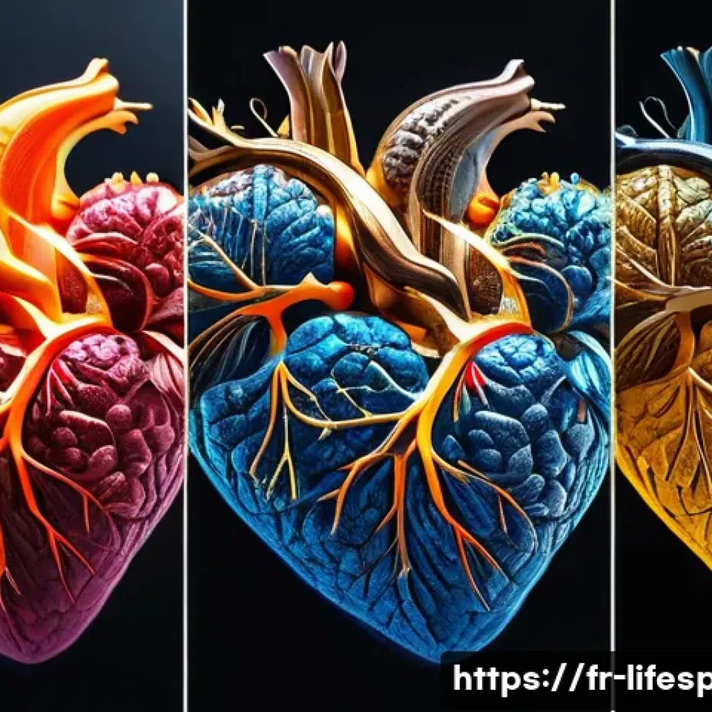 심혈관 질환과 평균수명 - Here are three detailed image prompts in English, designed to be engaging, positive, and suitable fo...