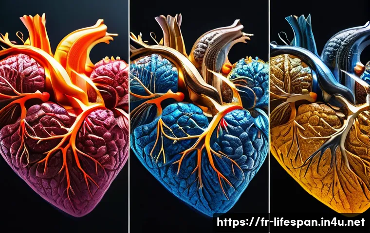 심혈관 질환과 평균수명 - Here are three detailed image prompts in English, designed to be engaging, positive, and suitable fo...